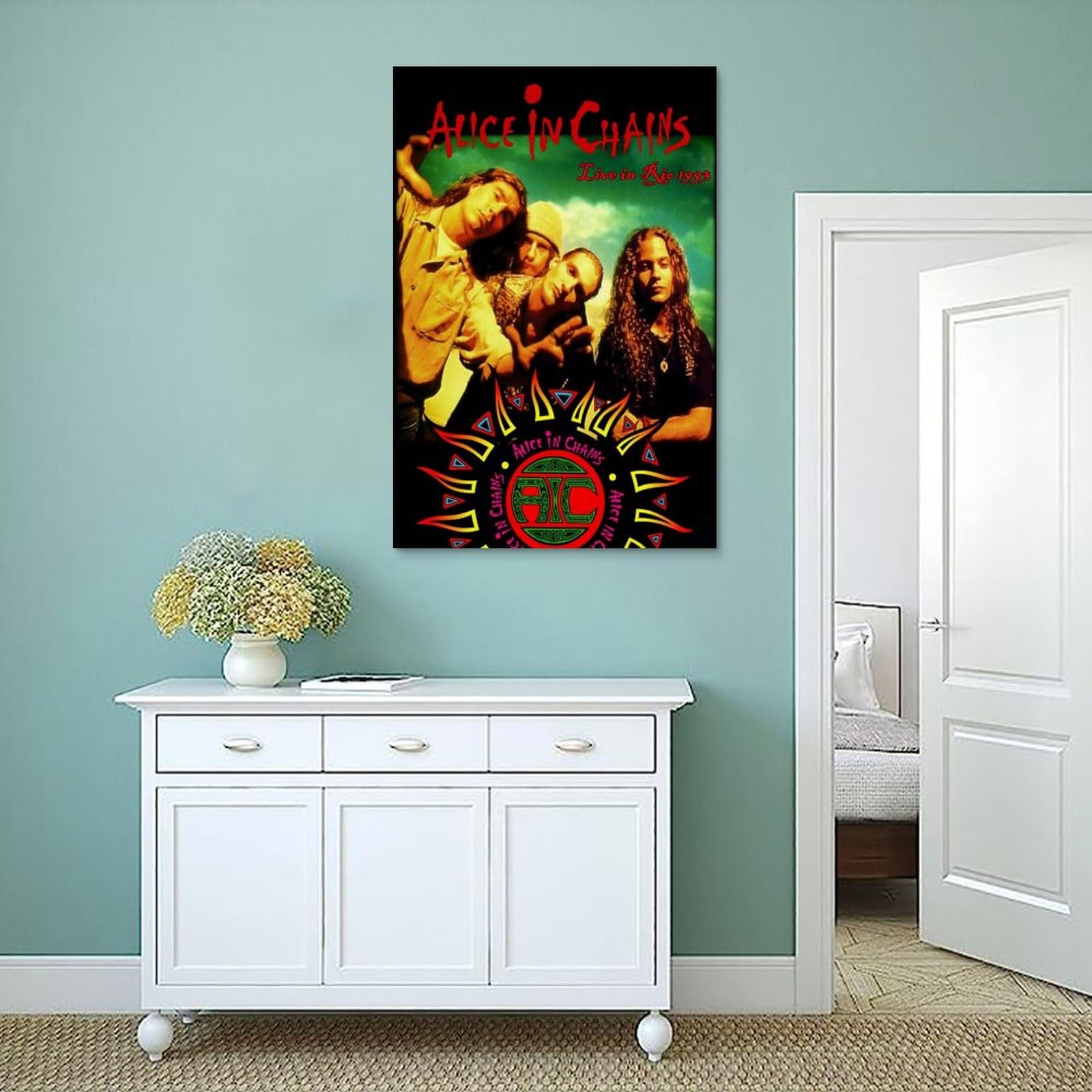 Ermeng Rock Band Poster Alice In Chains Canvas Art Poster And Wall
